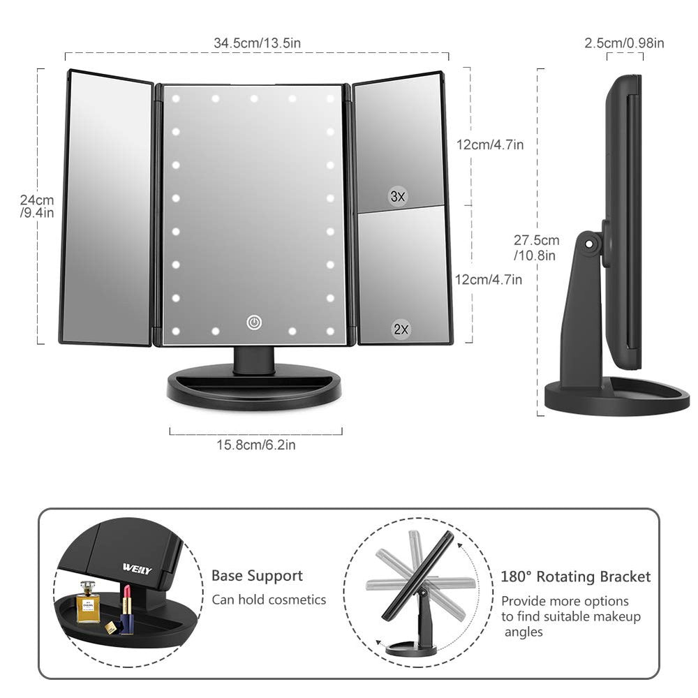 Capteur tactile WEILY ajustant la luminosité pour un rendu net
