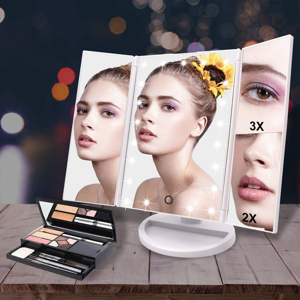 WEILY miroir-rotation-180-degres offre ajustement d'angle pour un rendu homogène.