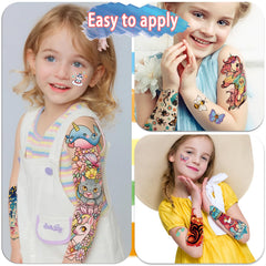 Weipbwor tatouages enfants – chat mignon, durables et sûrs pour la peau.
