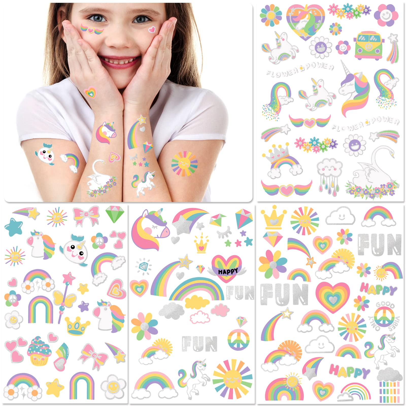 Weipbwor tatouages couronne glitter, accessoire tendance pour l’imagination