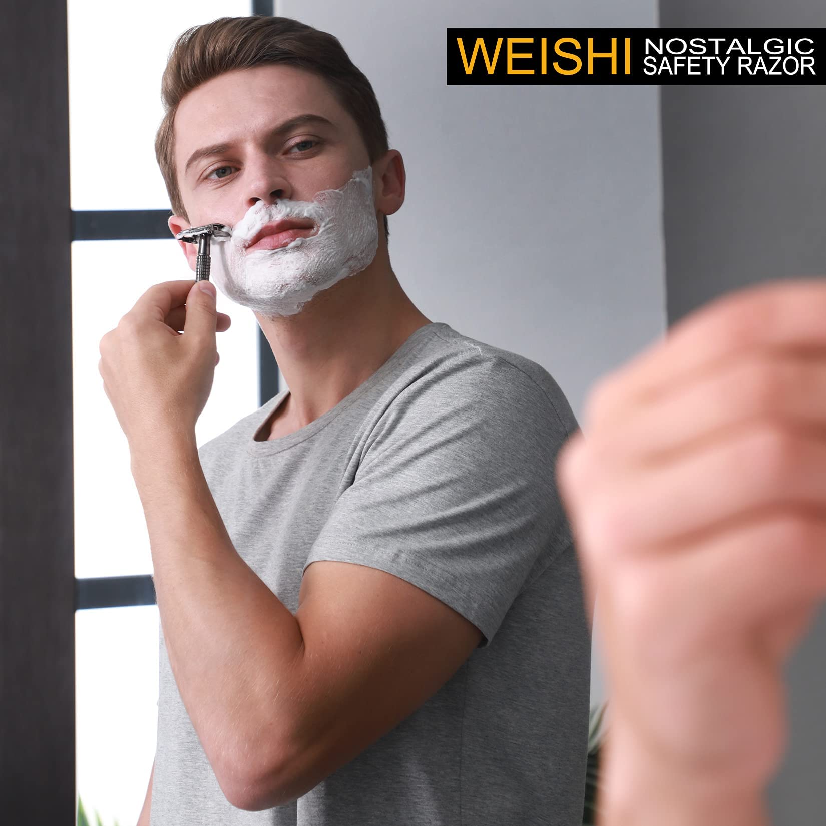 WEISHI rasoir design classique et élégant pour une routine raffinée.
