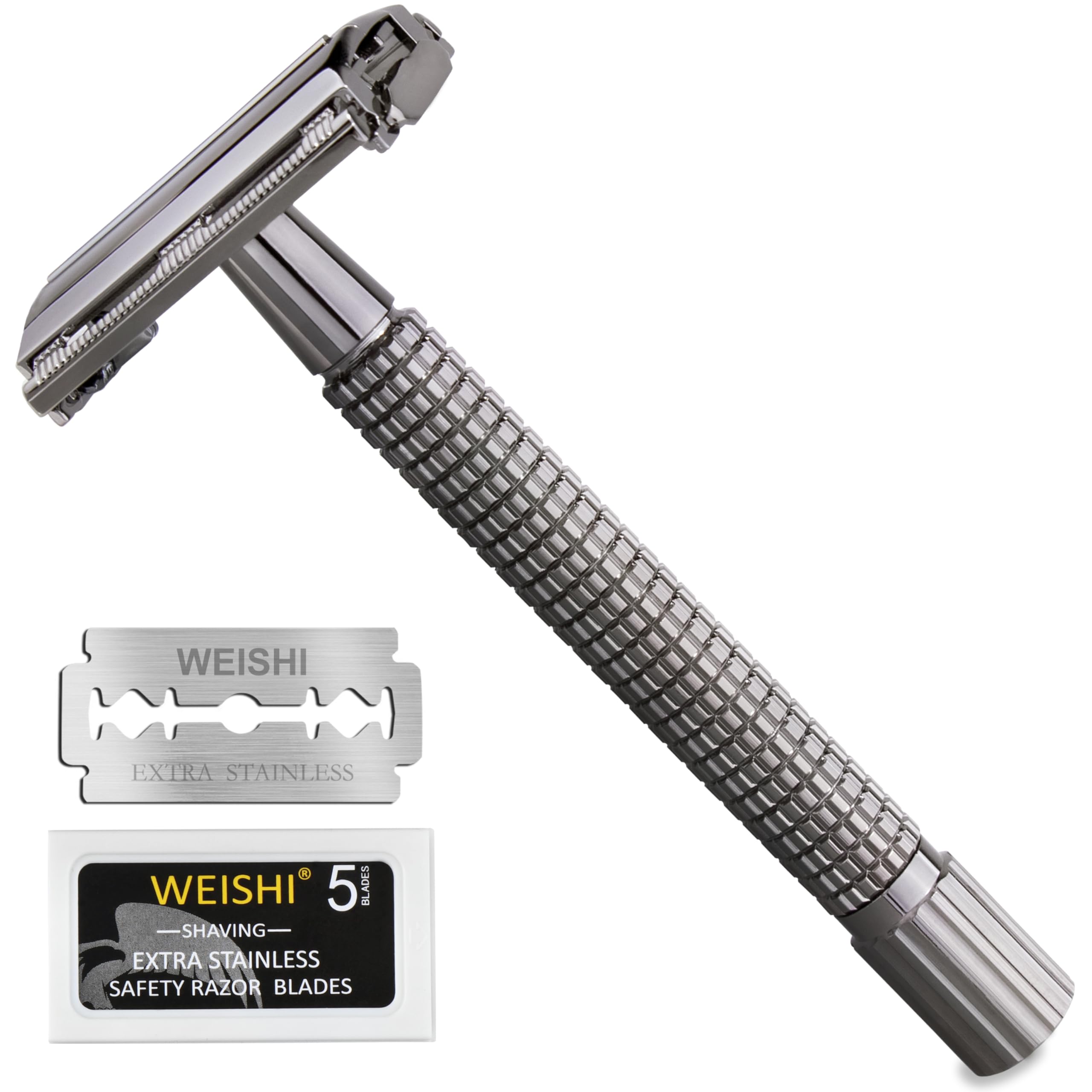 WEISHI rasoir poids 74 g favorisant une coupe agréable.