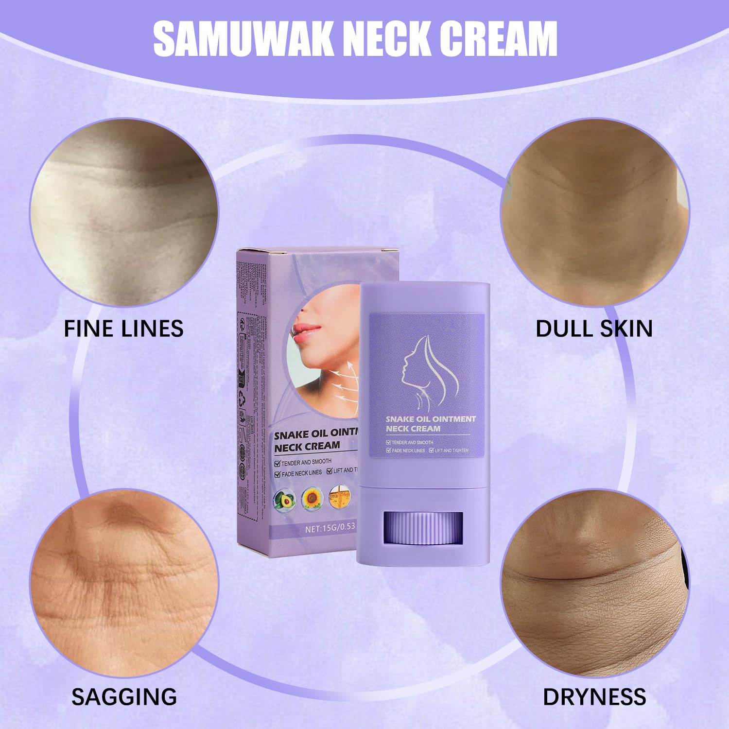 weispo Samuwak utilisation quotidienne du soin du cou, routine simple.
