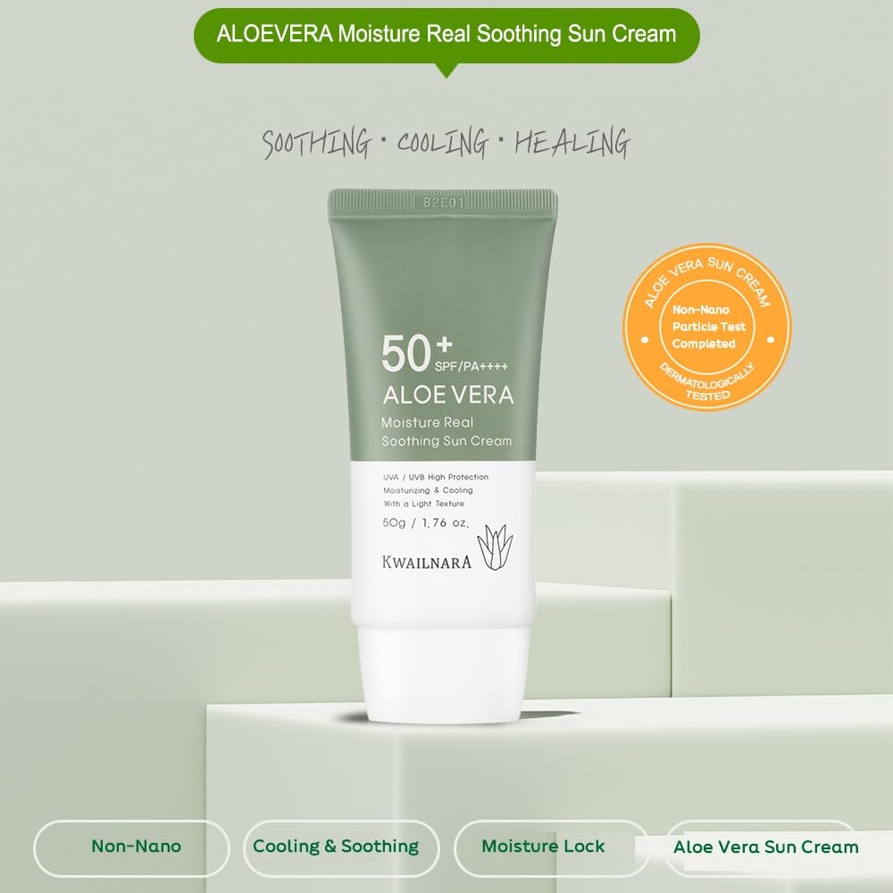 Texture légère de la crème solaire WELCOS KWAILNARA avec absorption rapide.