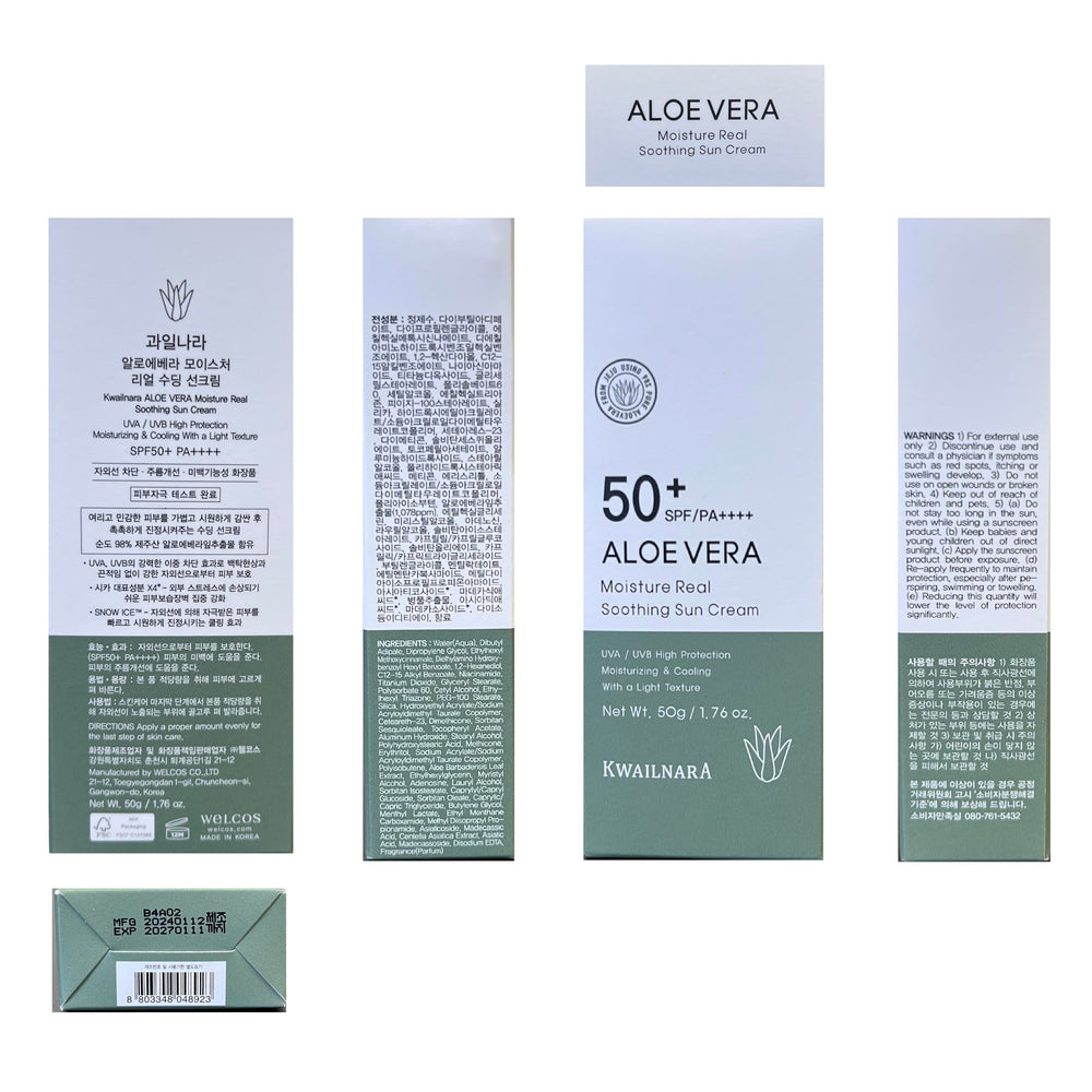 Expertise coréenne de WELCOS KWAILNARA pour hydratation durable et protection efficace.