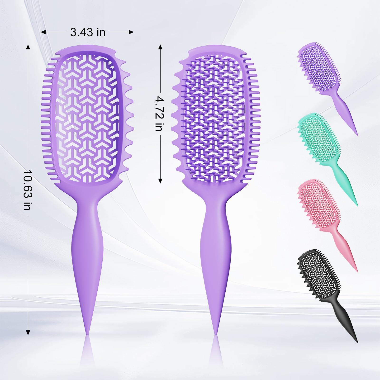Brosse Weldilgit Démêlage en douceur pour cheveux bouclés fragiles.