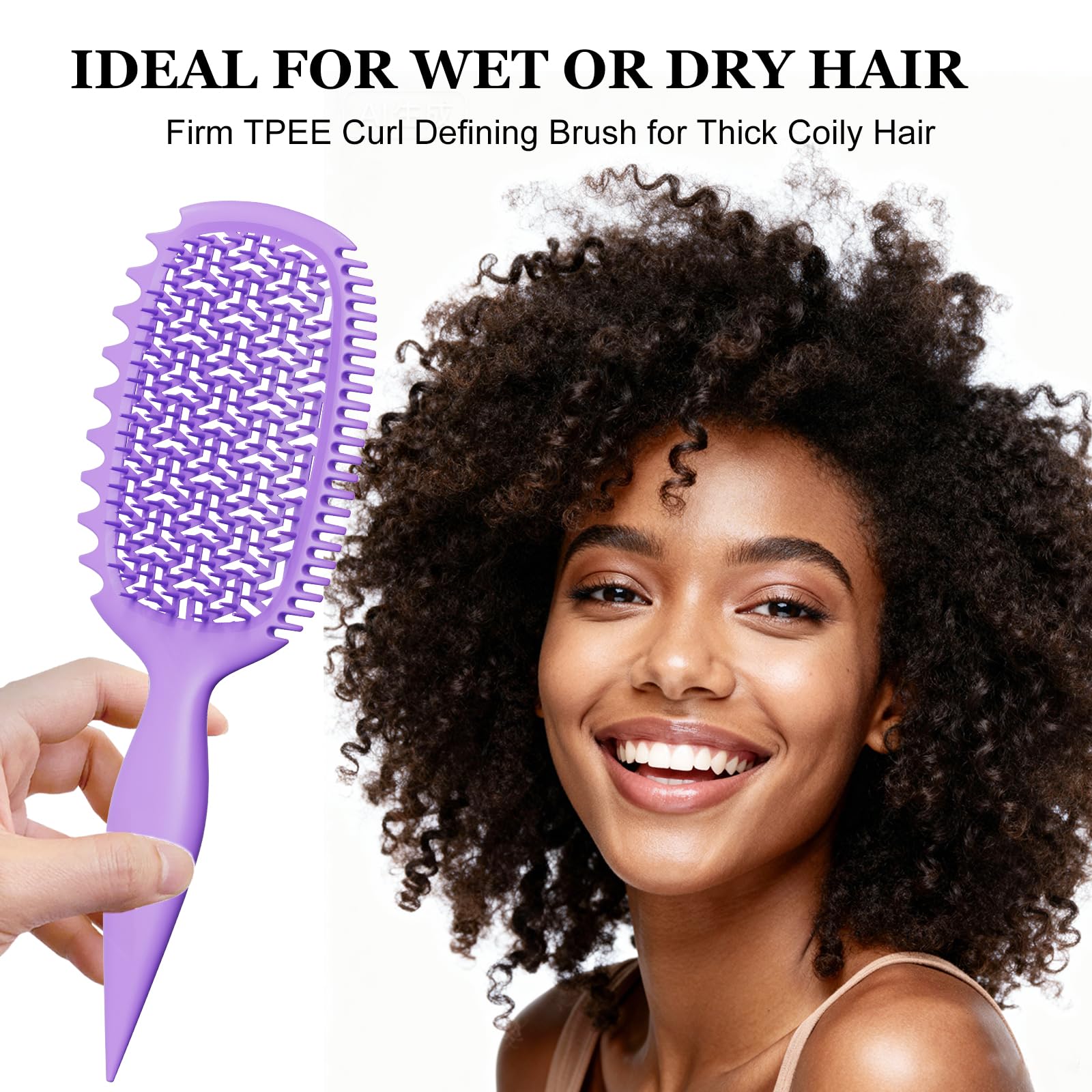 Brosse Weldilgit Dents larges apportant volume et démêlage efficace.
