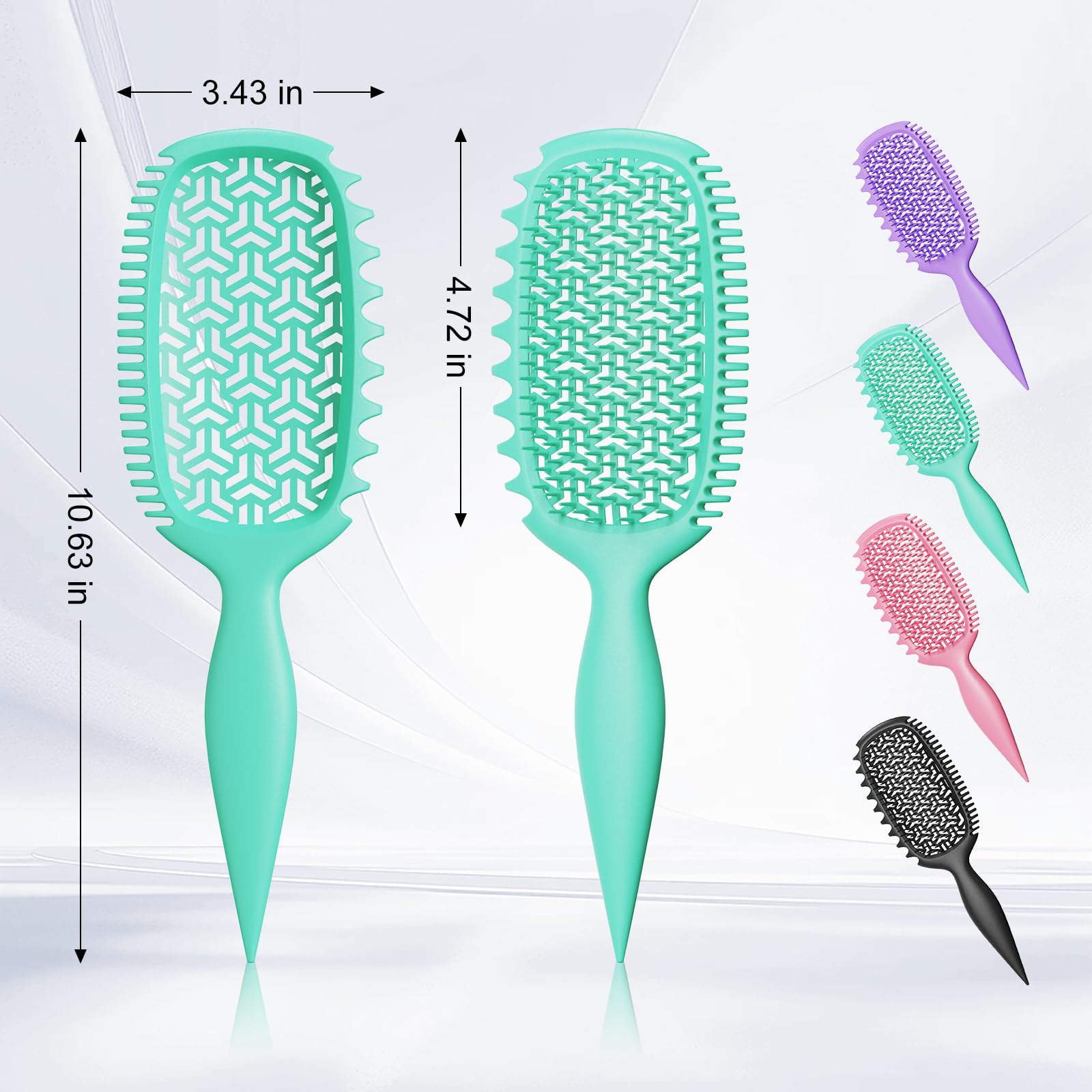 Weldilgit demonstration-cheveux-mouilles montre demelage et definition des boucles.