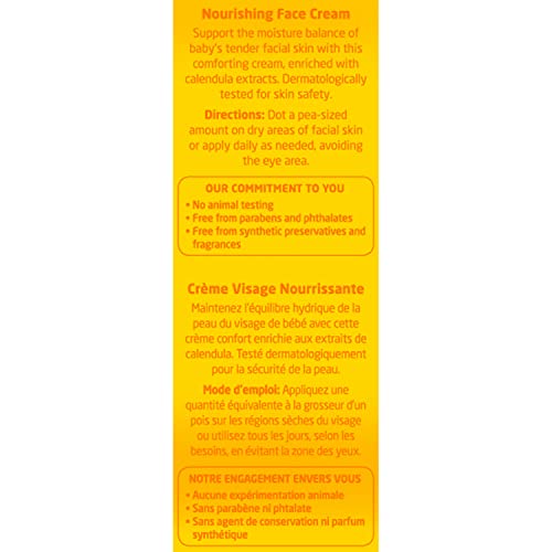 Weleda Bébé Calendula Crème Visage texture légère et absorption rapide