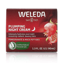 Weleda Crème Nuit Plumping – huile de graines de grenade pour nourrir la peau.