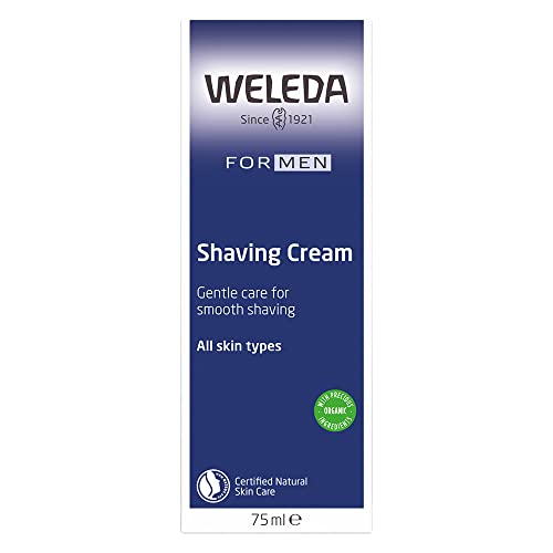 Étiquette Weleda Rasage sans parfum, promesse de soin pur et discret.