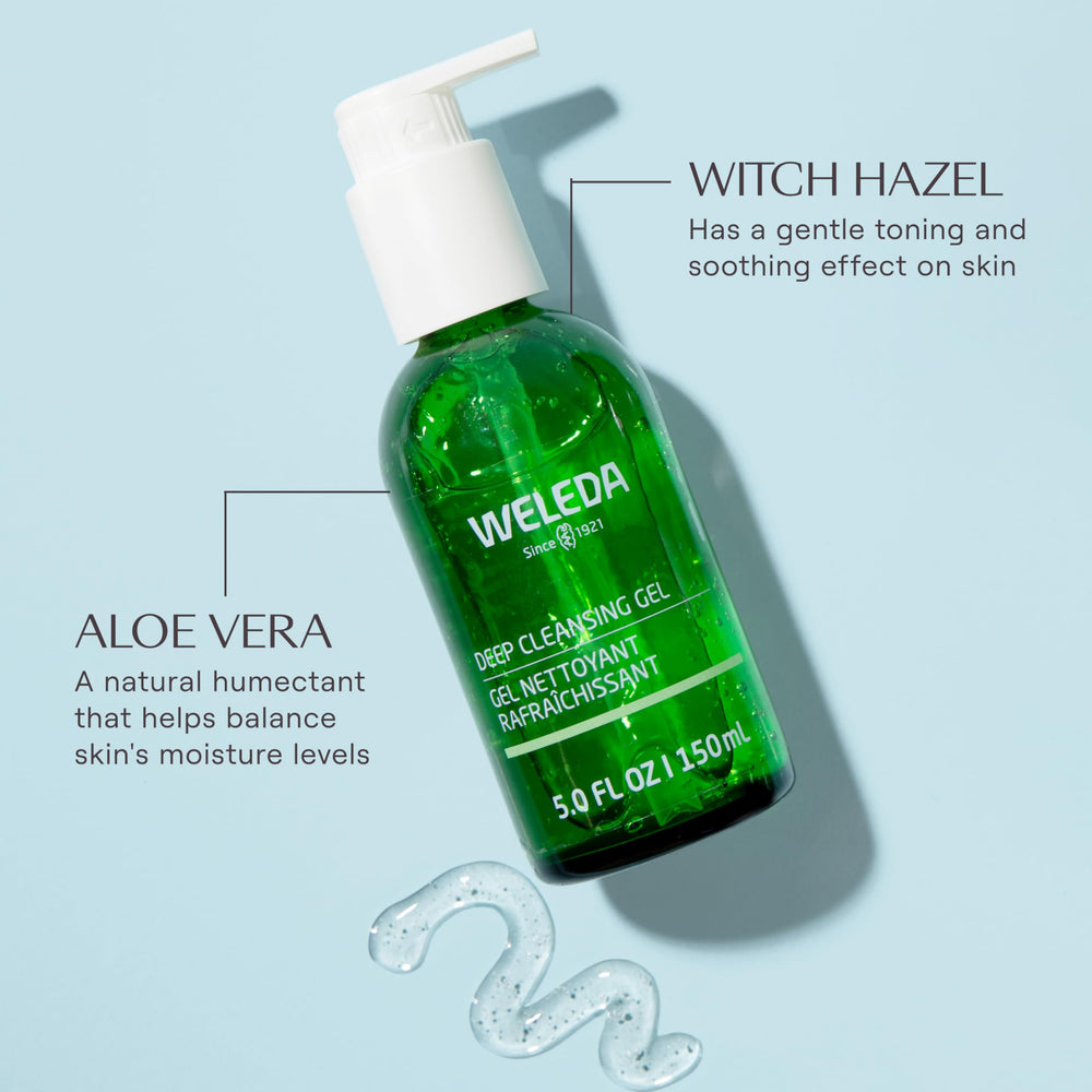 Weleda Gel Nettoyant Profond, parfum agrumes rafraîchissant pour un rituel revitalisant.
