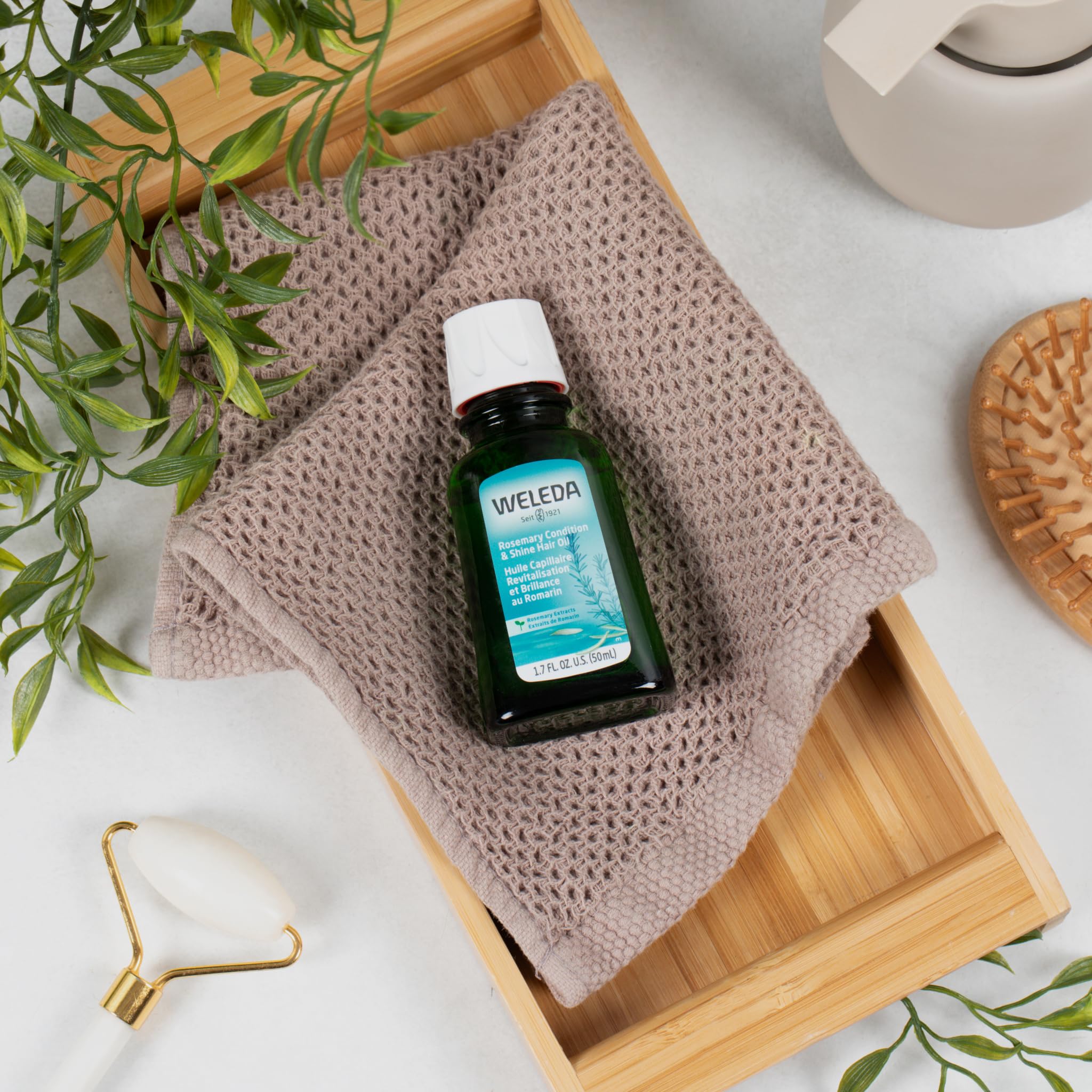 Weleda huile cheveux romarin — coiffage quotidien facilité