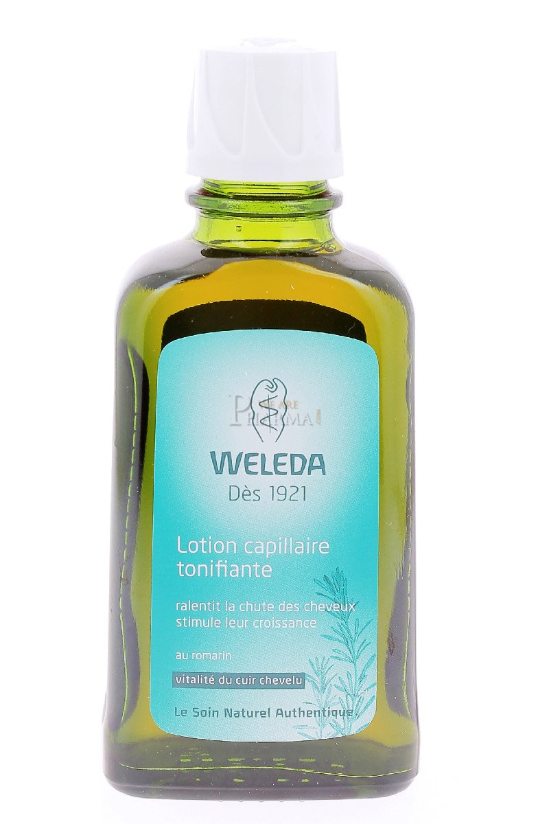 Ingrédients principaux du tonique romarin Weleda pour cheveux