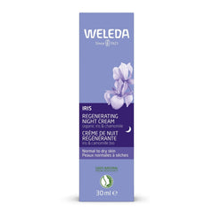 Weleda Iris Crème Nuit pot, nutrition riche pour la peau reposée