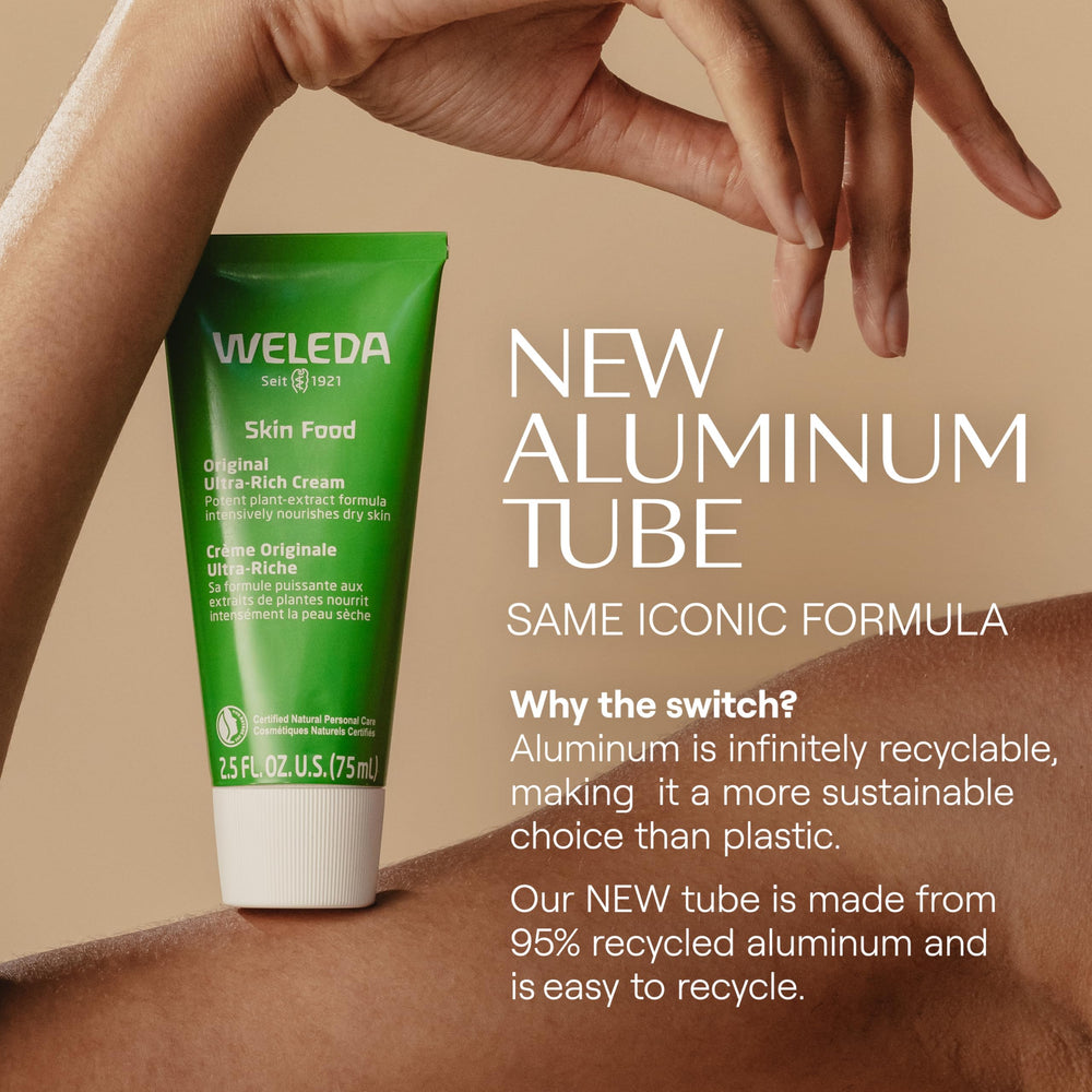 Weleda Skin Food Original, ingrédients camomille et calendula pour le confort.