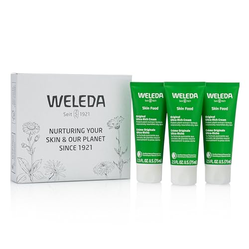 Texture riche de Weleda Skin Food Original en gros plan, soin nourrissant.