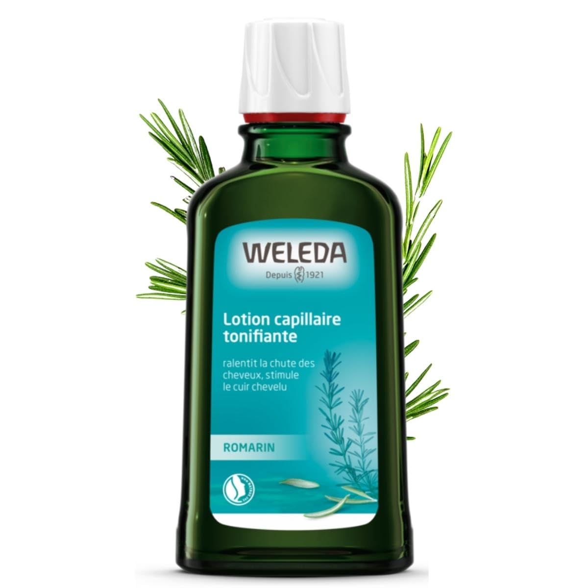 Weleda tonique capillaire bouteille: revitalise légèrement les cheveux et apaise le cuir chevelu.