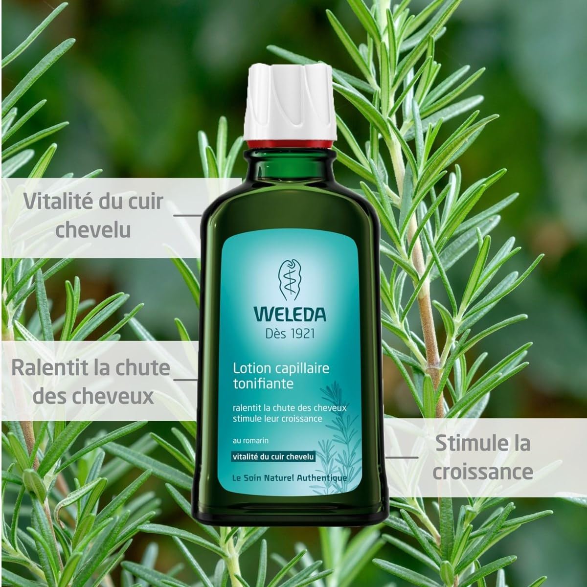 Weleda tonique capillaire gouttes: facilite l'application et stimule les racines.