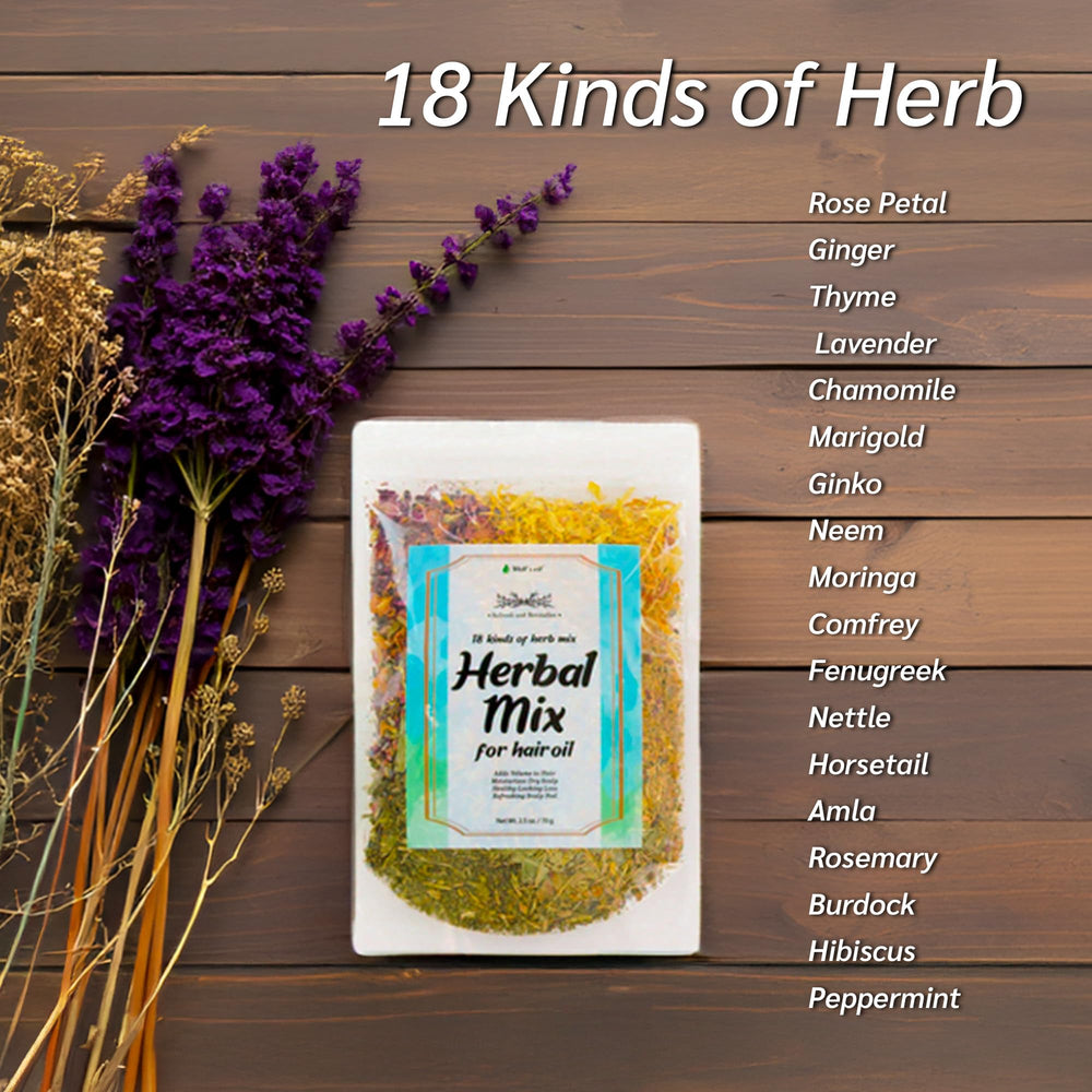 Well's Oil Composition-naturelle: mélange sans produits agressifs.