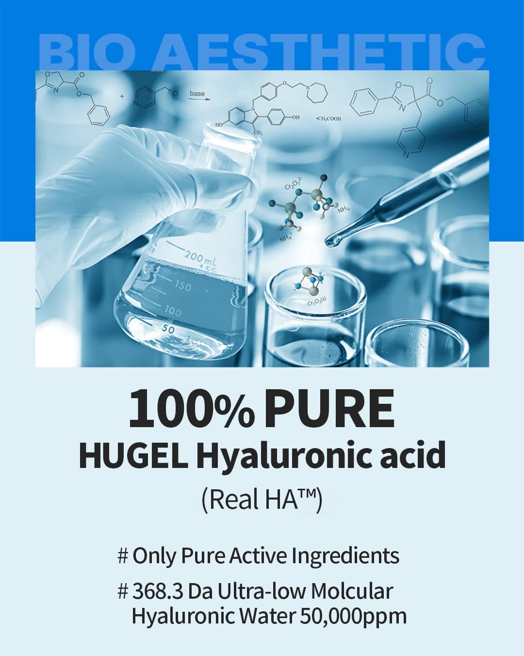 Wellage Real Hyaluronic Blue Ampoule – emballage épuré sans parfum.