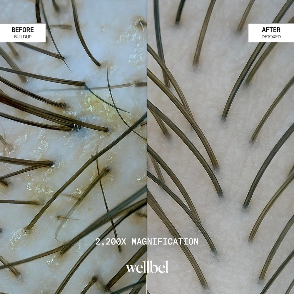 Hydratation légère WELLBEL Detox-Restore Duo sans alourdir les cheveux