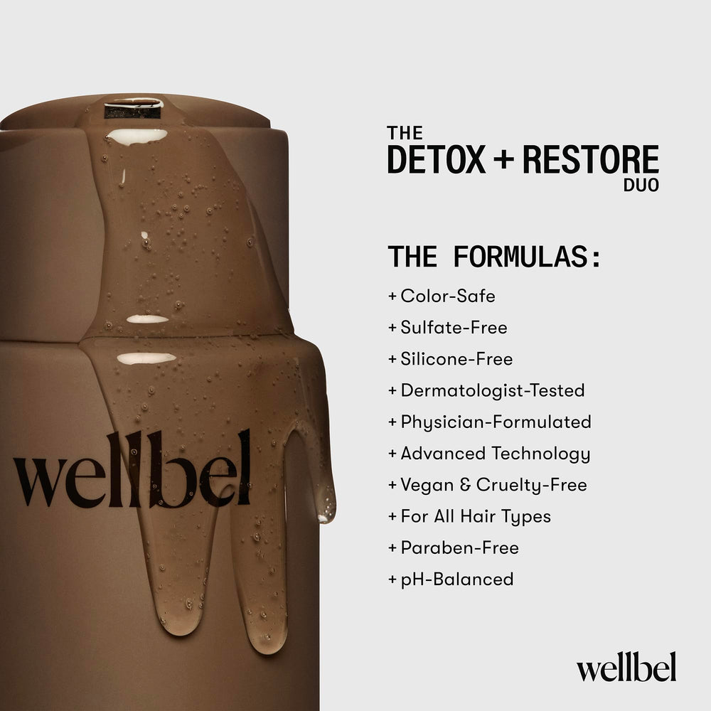 Parfum bergamote-rose-santal WELLBEL Detox-Restore Duo pour une expérience sensorielle