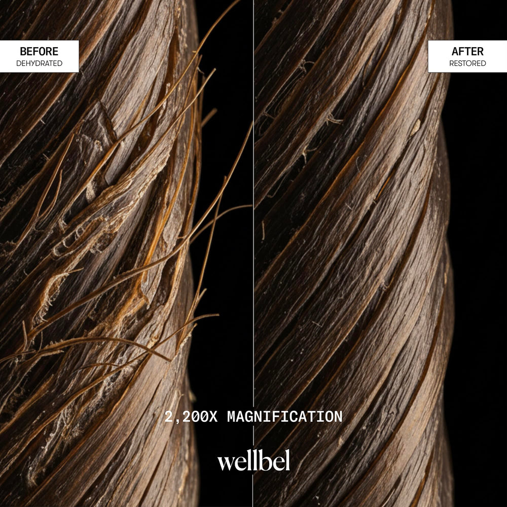 Peptides et acide hyaluronique WELLBEL Detox-Restore Duo pour les longueurs