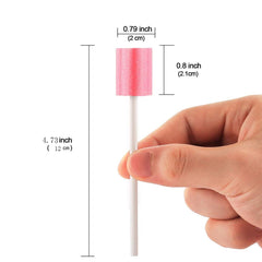 Tête éponge Wellgler rose douce pour le nettoyage buccal