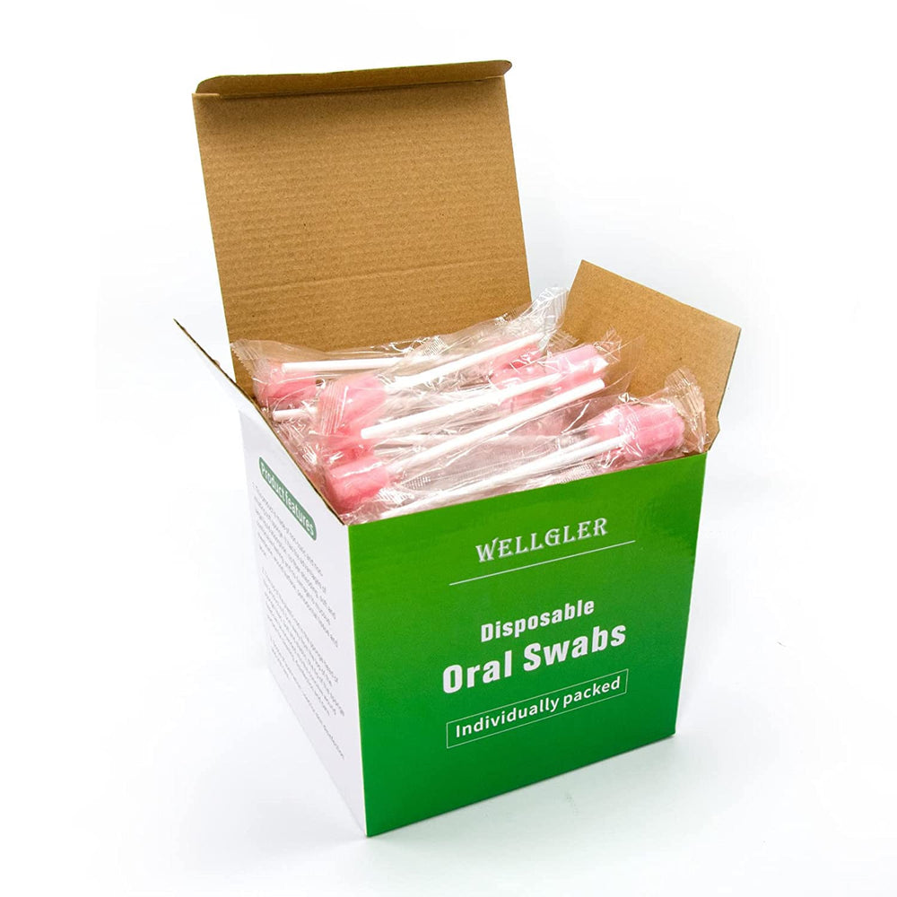 Utilisation clinique possible des brosses jetables Wellgler rose