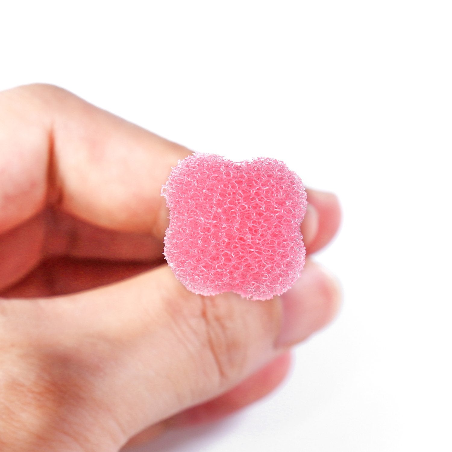 Wellgler éponge buccale rose, nettoyage en douceur pour bouche et gencives.