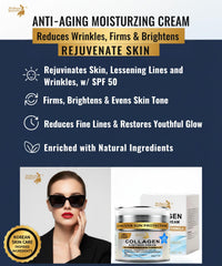 Texture légère Wellness Heavens Crème Visage SPF50 offrant hydratation durable.