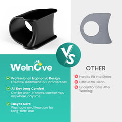 Welnove Gel silicone doux pour correction des orteils.