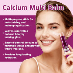 Weluno Calcium Multi Balm Stick – application visage et yeux rapide.