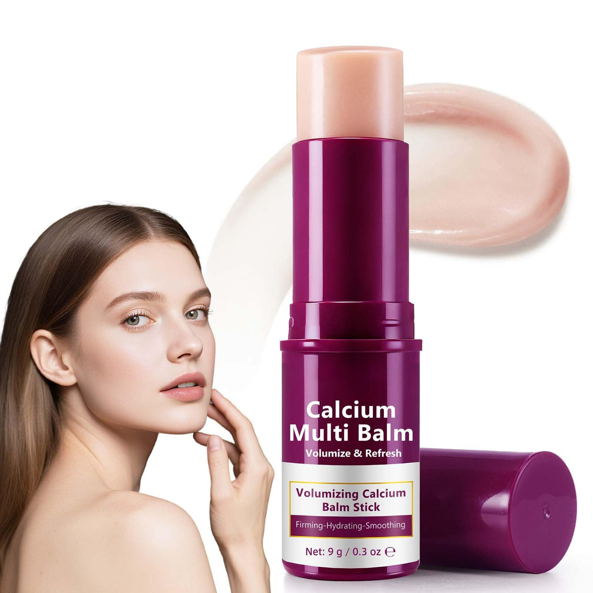 Weluno Calcium Multi Balm Stick – emballage élégant et pratique pour le quotidien.