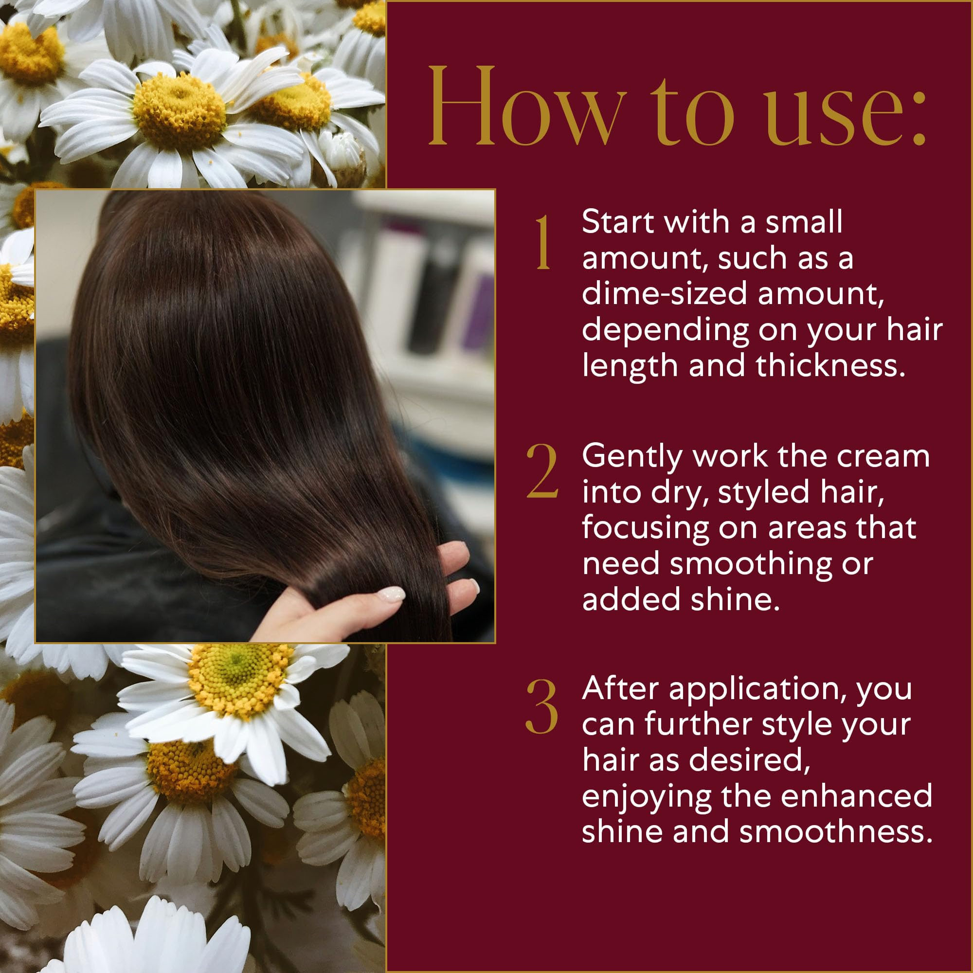 WEN par Chaz Dean Crème de finition contrôle des frisottis pour cheveux lisses.
