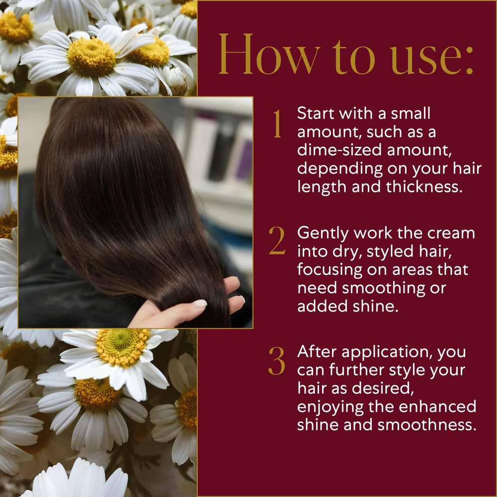 WEN par Chaz Dean Crème de finition contrôle des frisottis pour cheveux lisses.