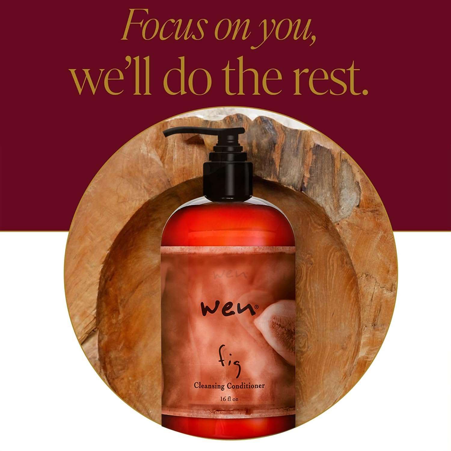 Flacon de 16 oz de WEN Cleansing Conditioner figue pour routine capillaire
