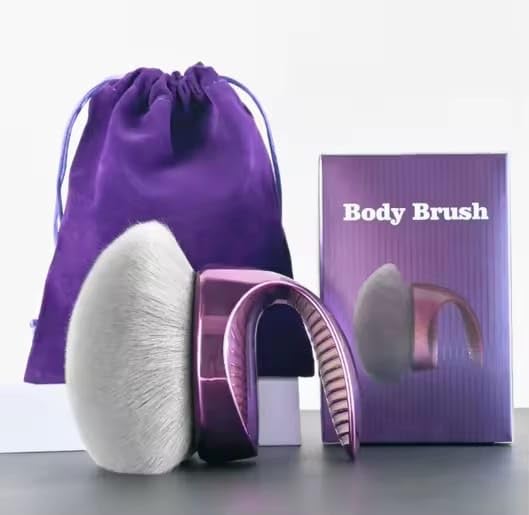 Brosse WendMart Kabuki vegan, outil polyvalent pour peau sensible et méthode rapide.