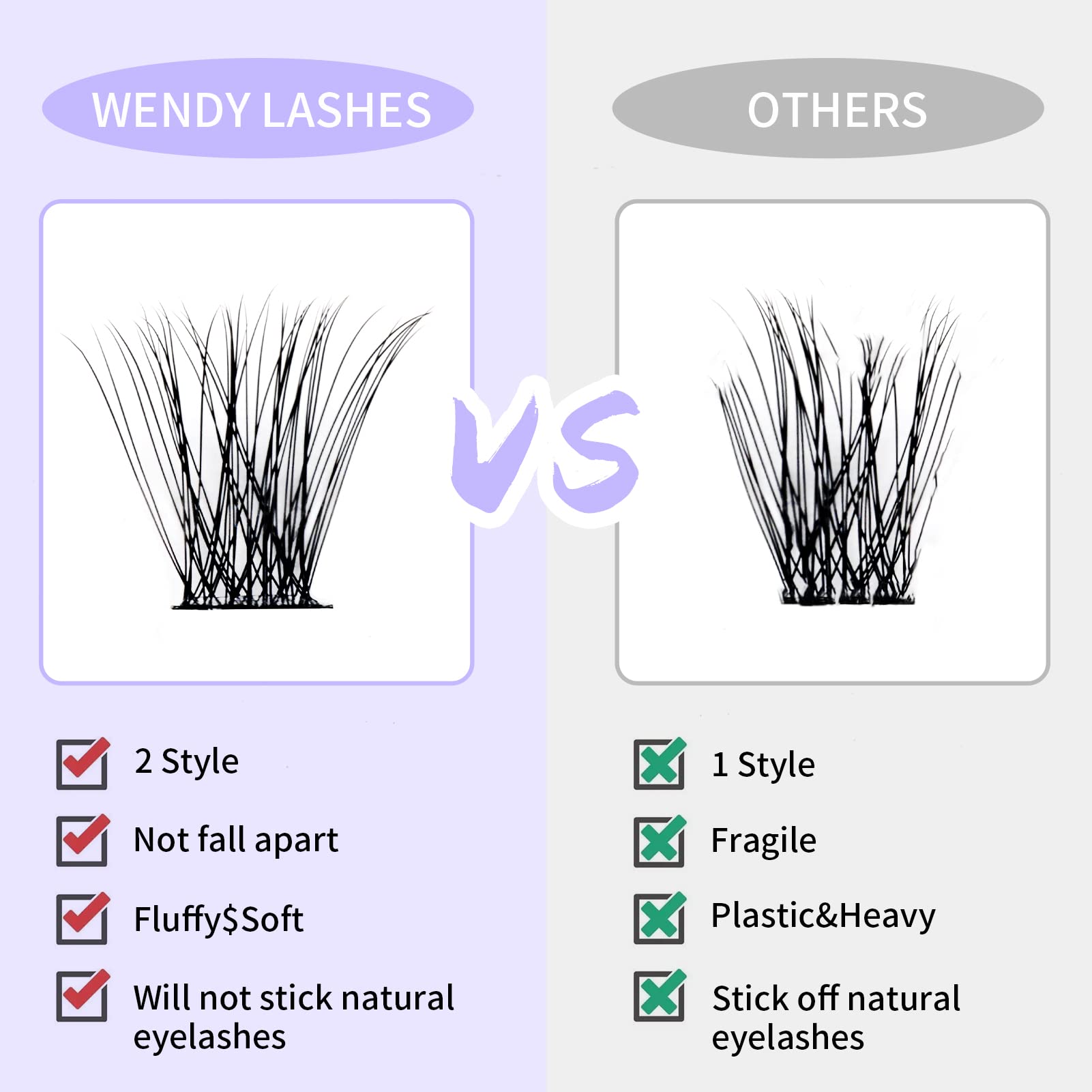 Marque WENDY LASHES: application DIY facile, idéal pour débutants.