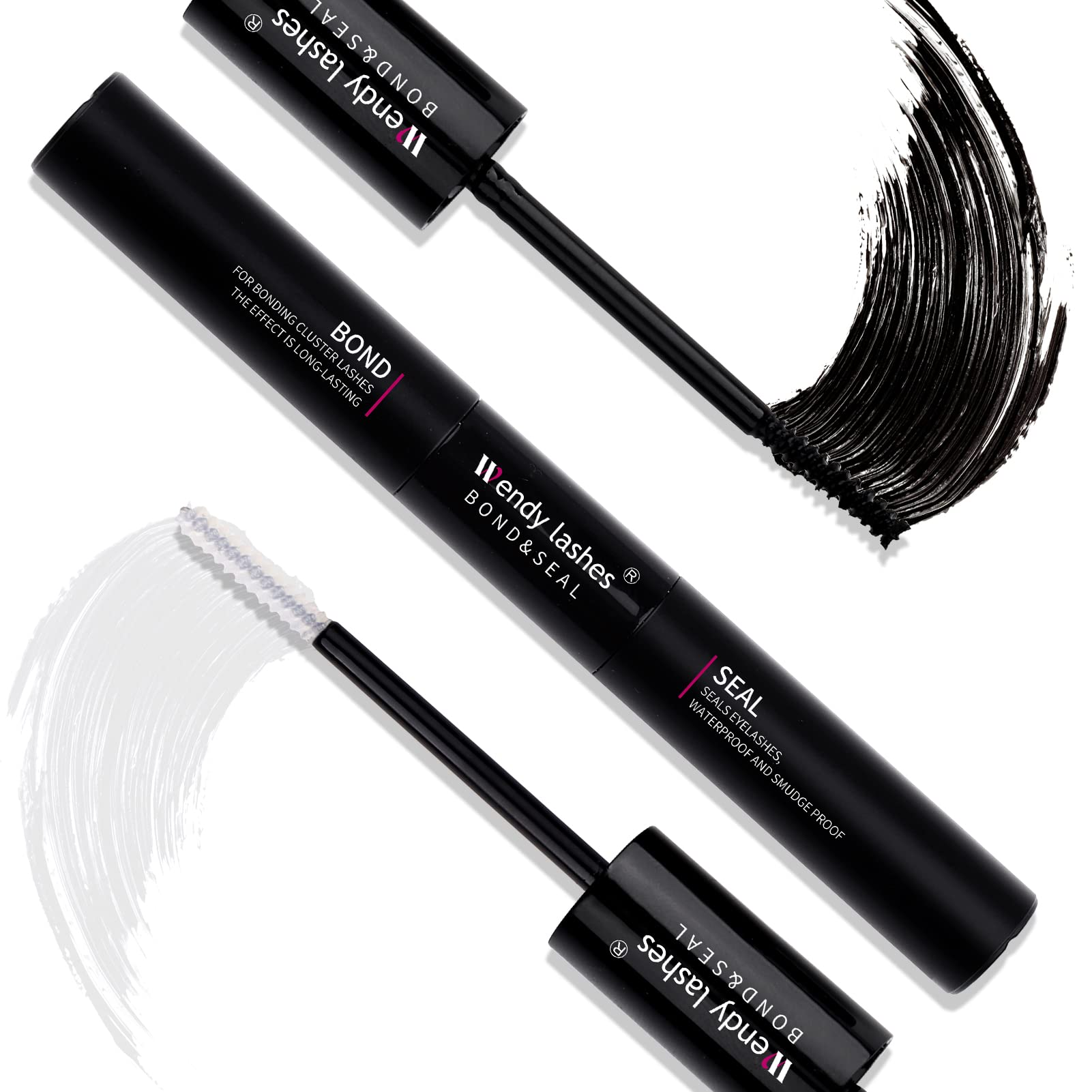Wendy Lashes Bond-Seal 2 en 1, flacon compact et pratique.