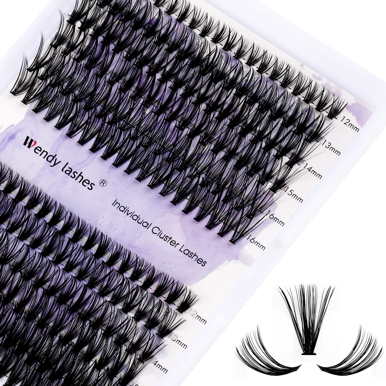 Wendy Lashes: vue d’ensemble du kit 240 pièces pour looks personnalisés.