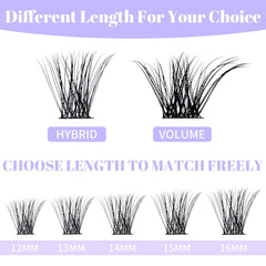 Effet plume WENDY LASHES clusters pour texture du regard.