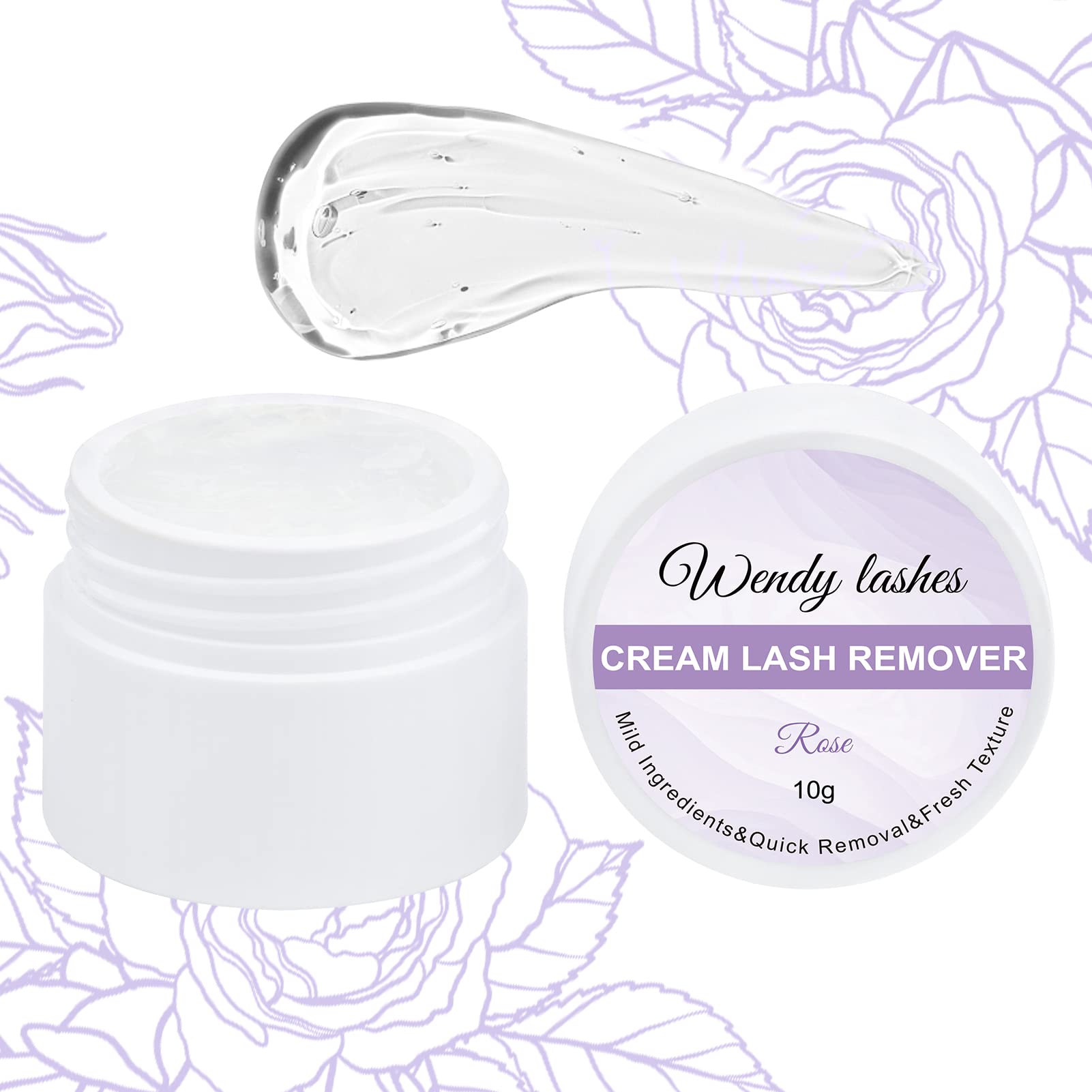 Wendy Lashes dissolvant pour cils extensions, efficacité rapide et usage sûr.