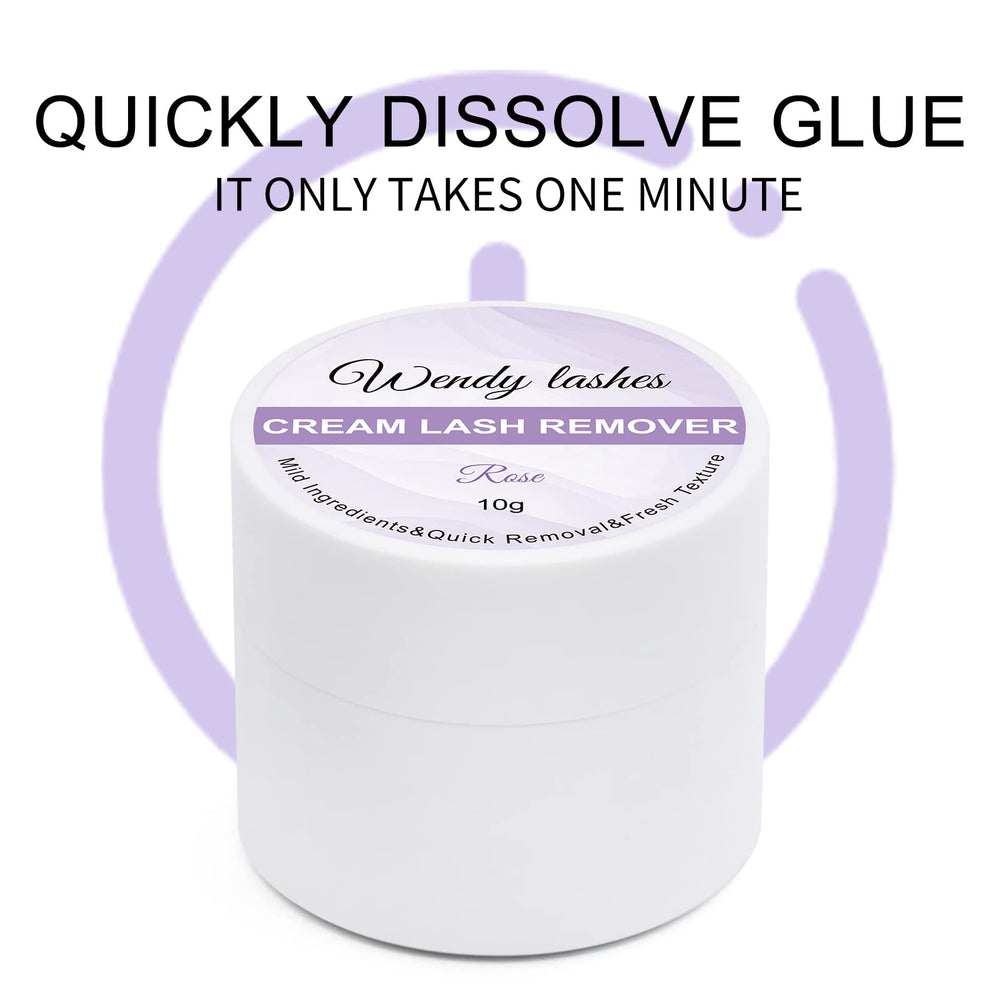 Dissolvant crème Wendy Lashes pour cils en grappes – dissolution rapide de la colle