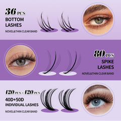 WENDY LASHES coffret cils groupes quatre styles, naturel ou dramatique.