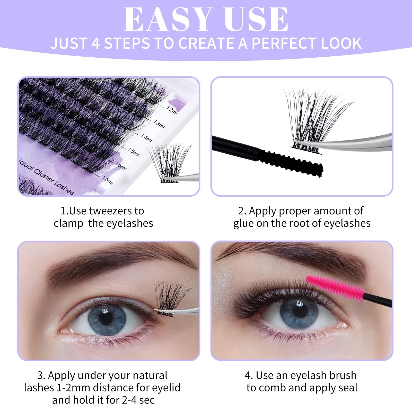 Marque WENDY LASHES: pose rapide et économique, résultats spectaculaires.