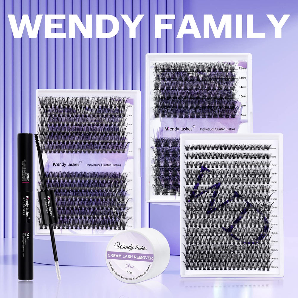 Wendy Lashes utilisation à domicile 2 en 1, routine rapide.