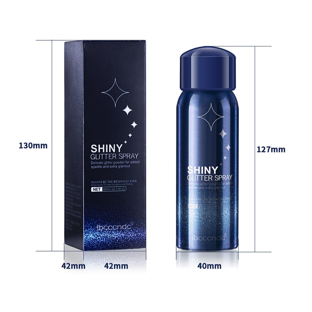 wenfeng spray paillettes cheveux: éclat rapide et fixation légère pour coiffure.