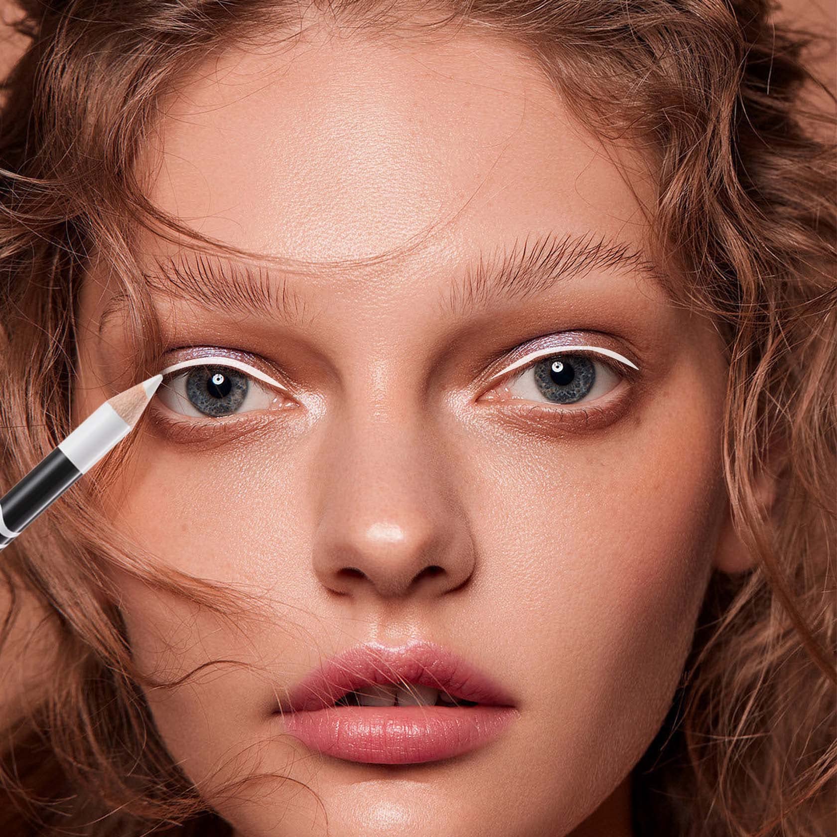 WENJLYJ Crayon yeux blanc, application rapide sur la ligne des cils